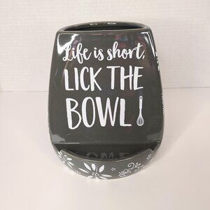 Temptations by Tara "Life is Short, Lick the Bowl" Utensil Holder